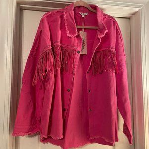 GeeGee Pink Denim Jacket 2X NWT